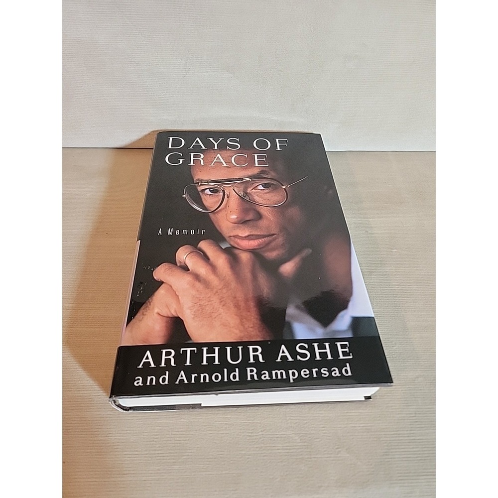 Arthur Ashe Days of Grace Hardcover First‎ Edition Ex-Library Memoir Good